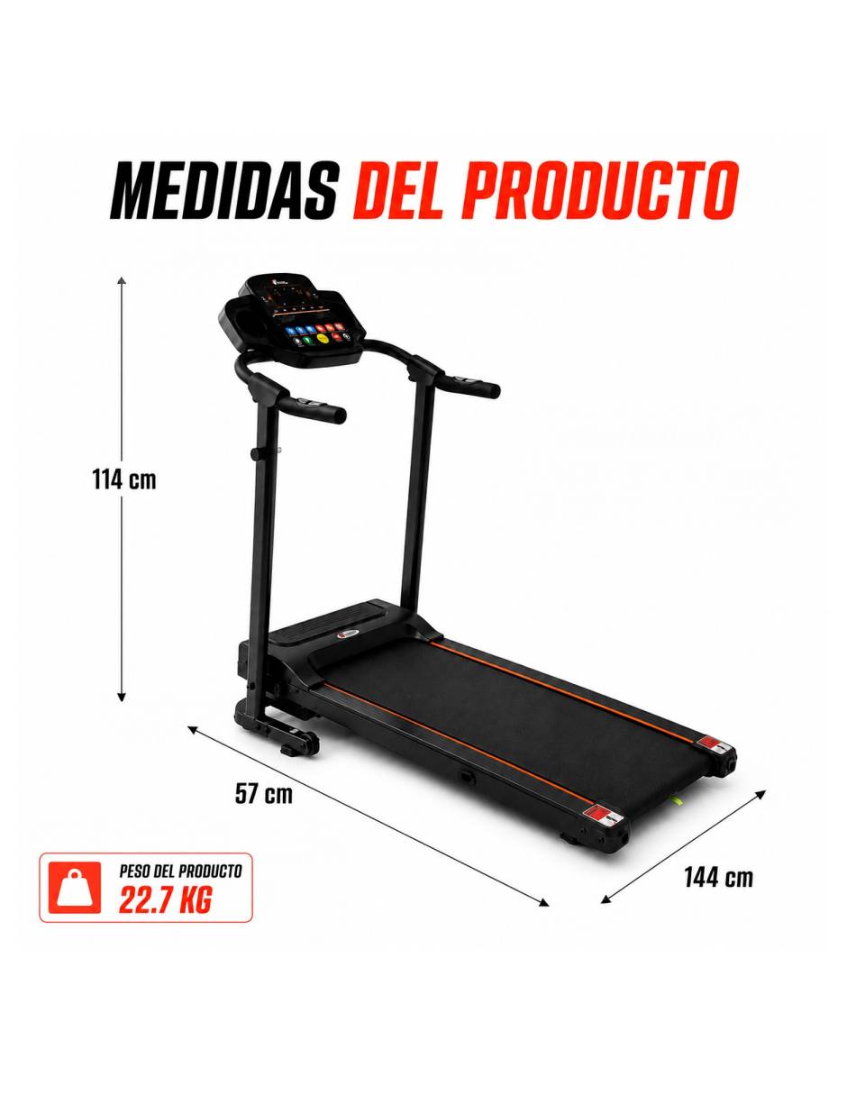 Caminadora profesional mkz-cami3521 plegable 7