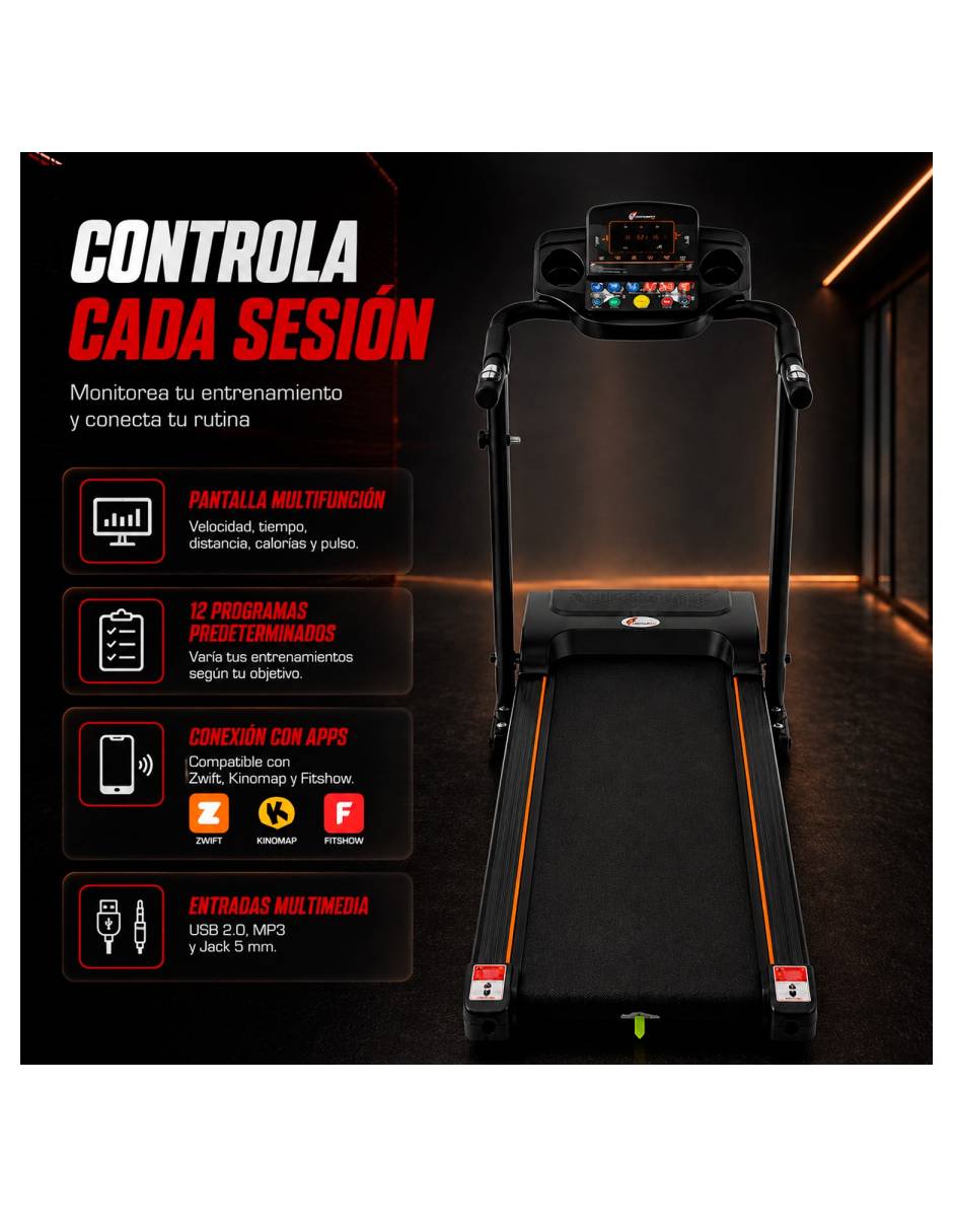 Caminadora profesional mkz-cami3521 plegable 3