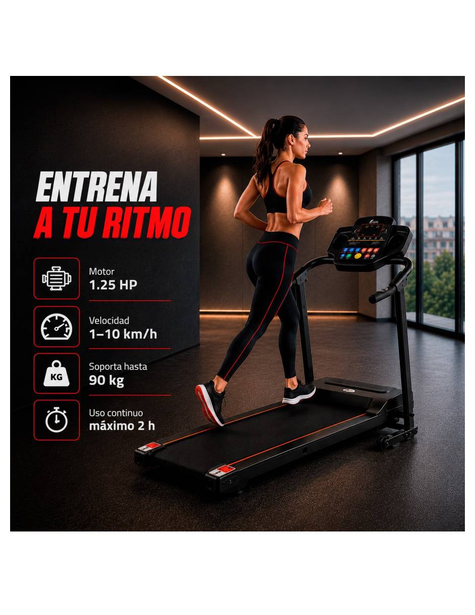 Caminadora profesional mkz-cami3521 plegable 2