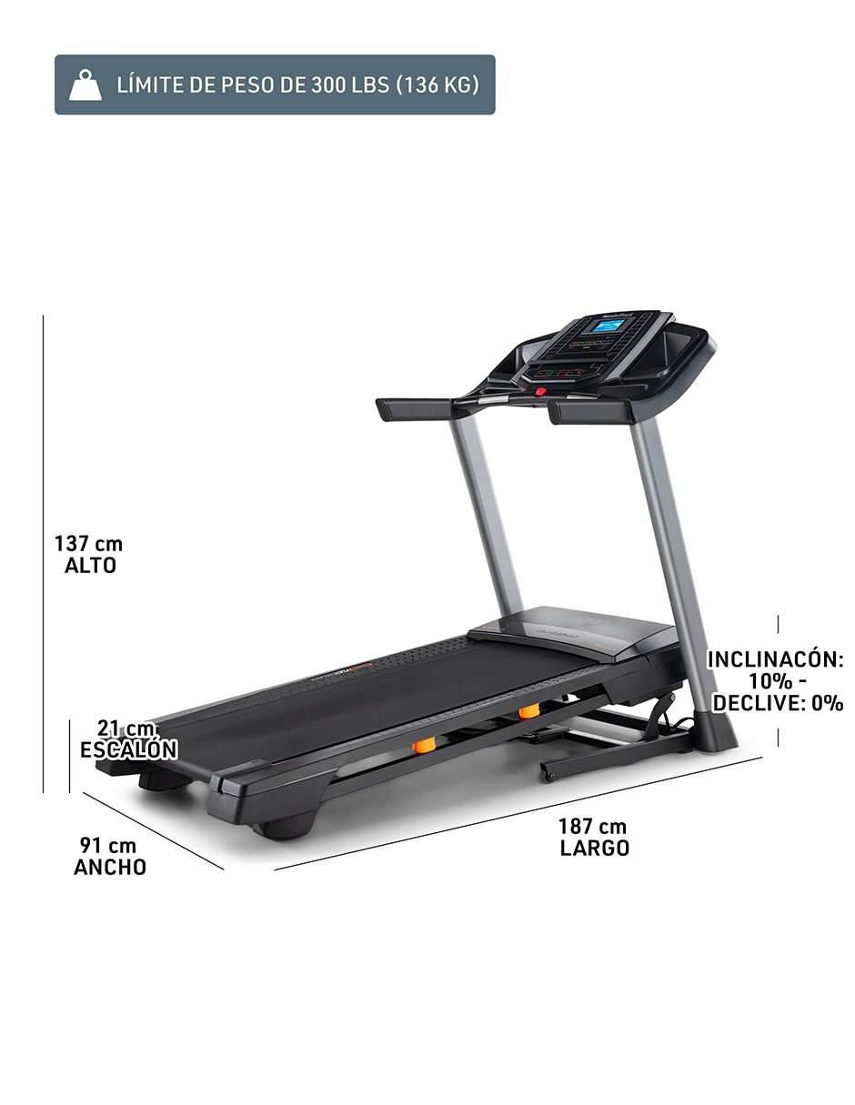 Caminadora serie t6.5 plegable