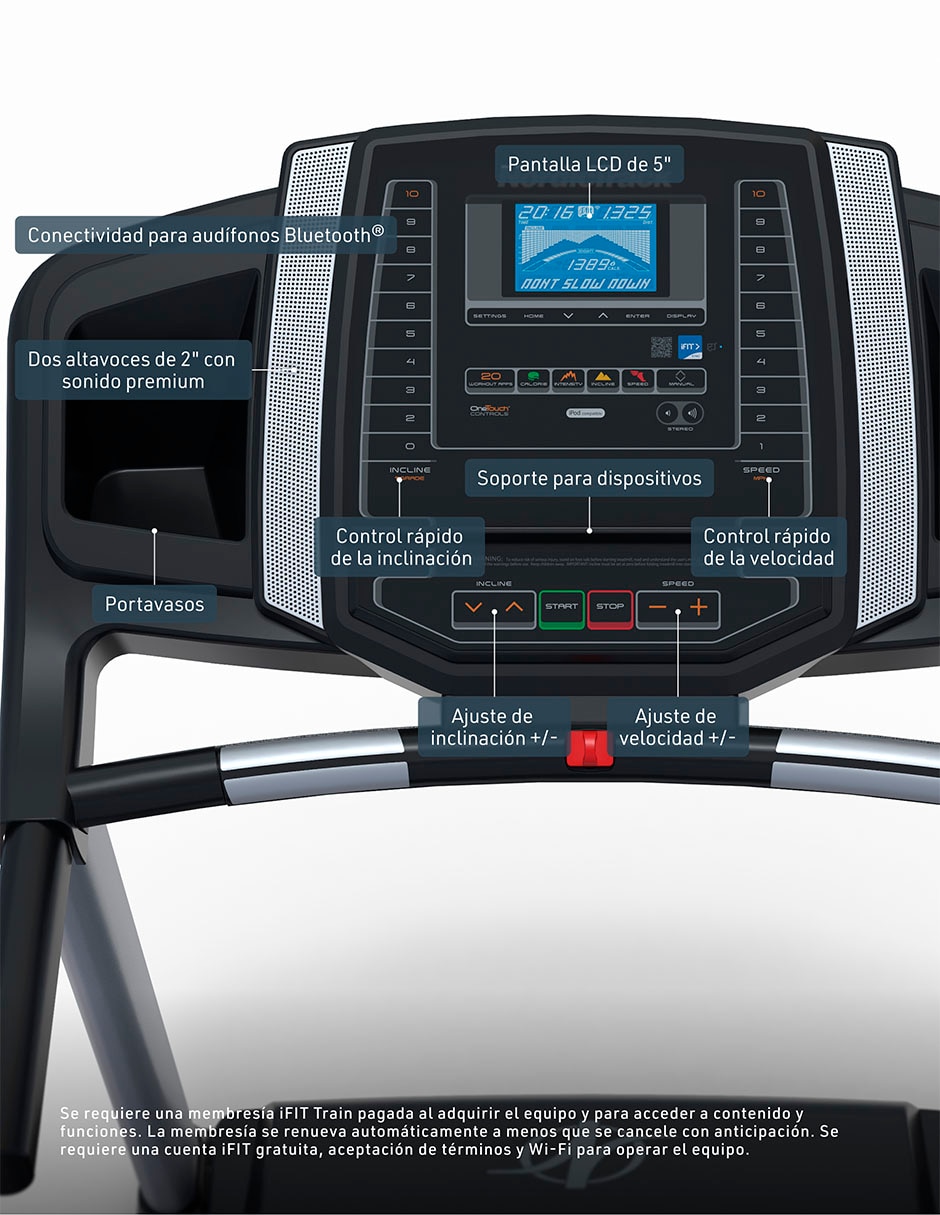 Caminadora serie t6.5 plegable