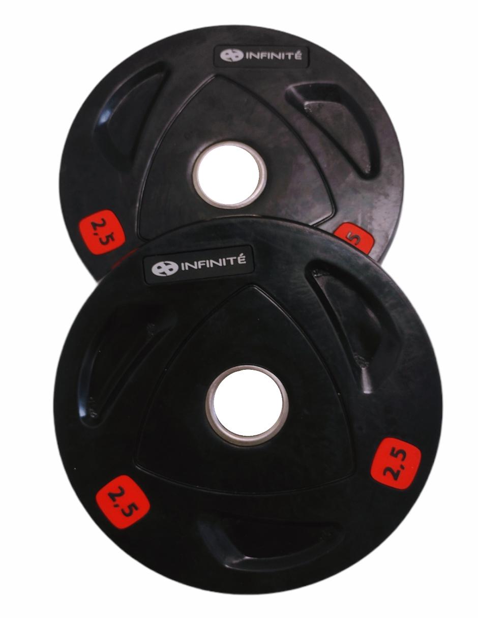 Par de Discos de Goma 2.5 kg 28 mm. Mod. IF-28/2 1
