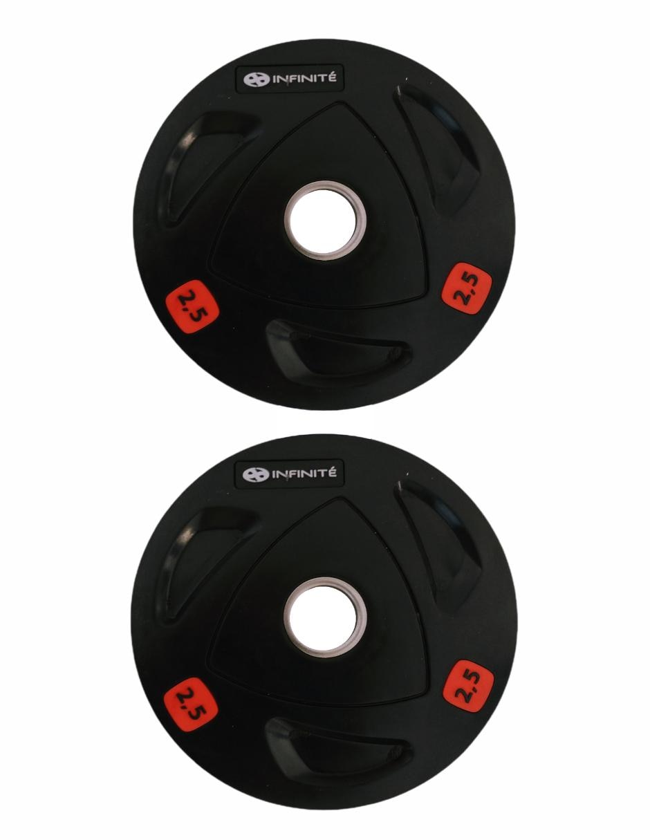 Par de Discos de Goma 2.5 kg 28 mm. Mod. IF-28/2 3