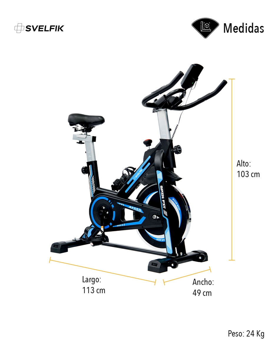 Bicicleta fija BICI-AZ de hierro 8