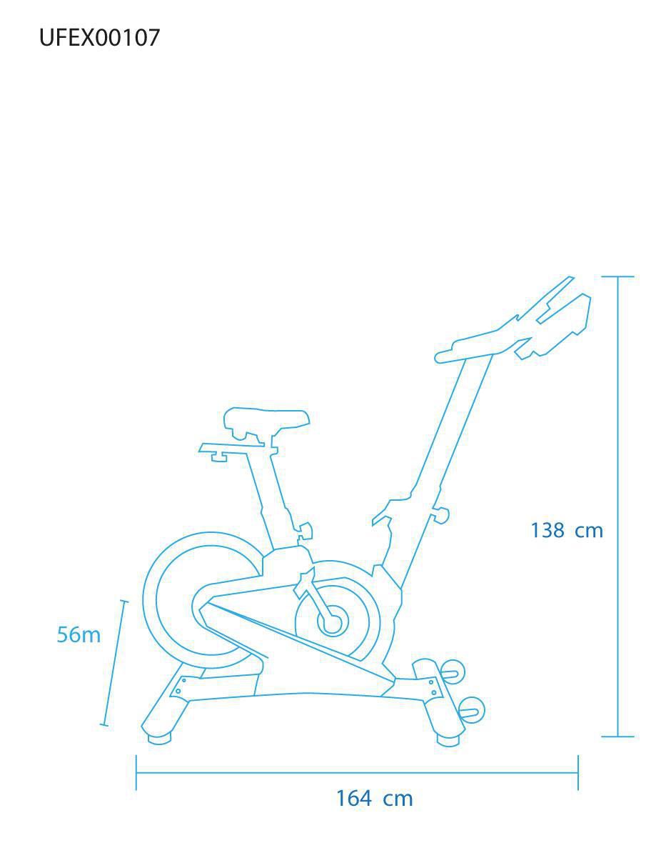 Bicicleta fija acero inoxidable 8