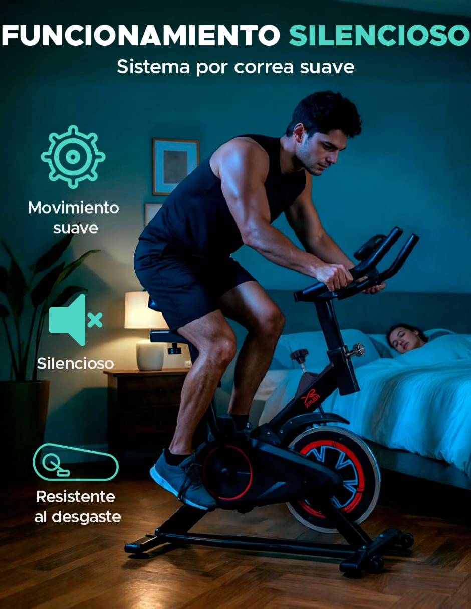 Bicicleta de spinning modelo xr-bdsp de acero 5