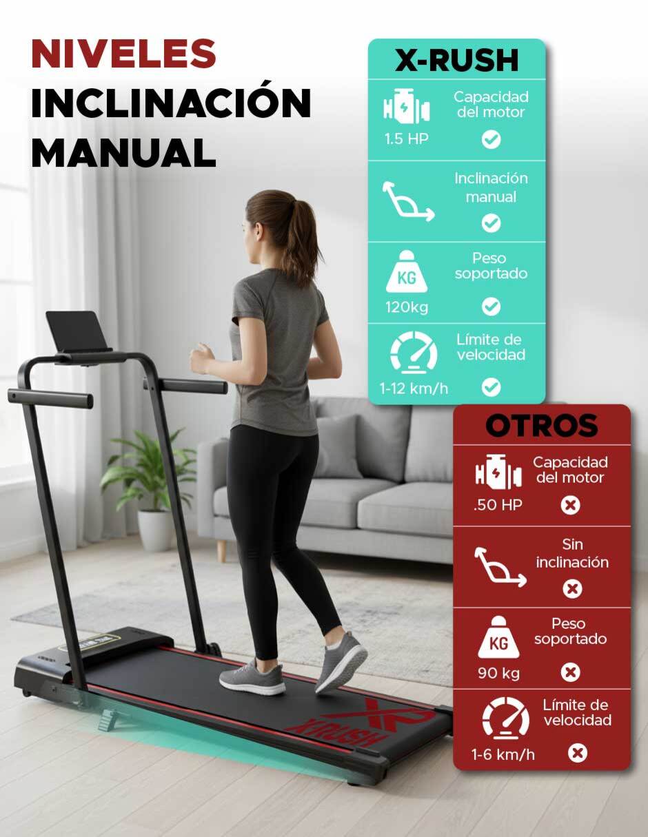 Caminadora profesional eléctrica plegable 8
