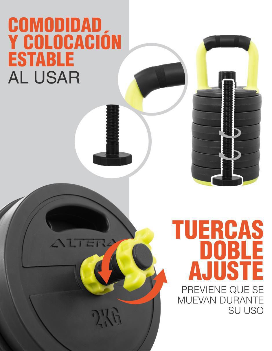 Kit marcuernas de peso variable diferentes pesos 28 piezas 4