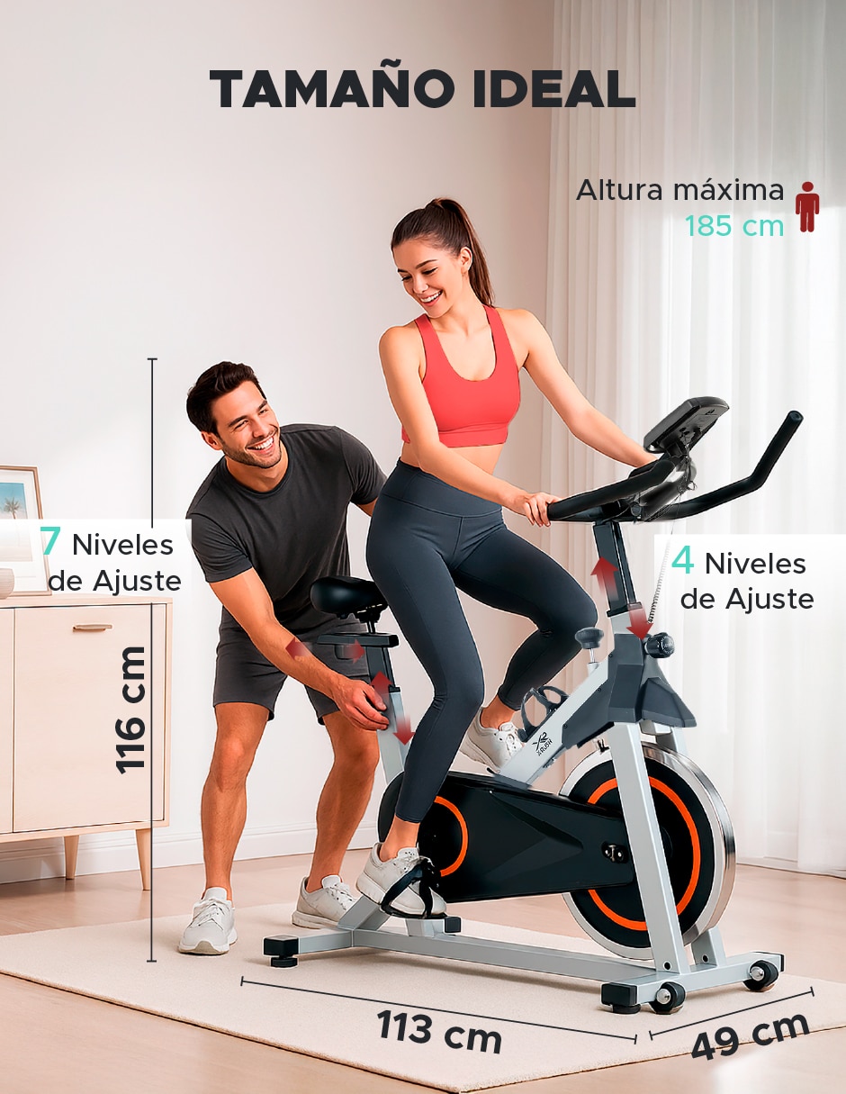 Bicicleta de spinning modelo Strider de hierro 8