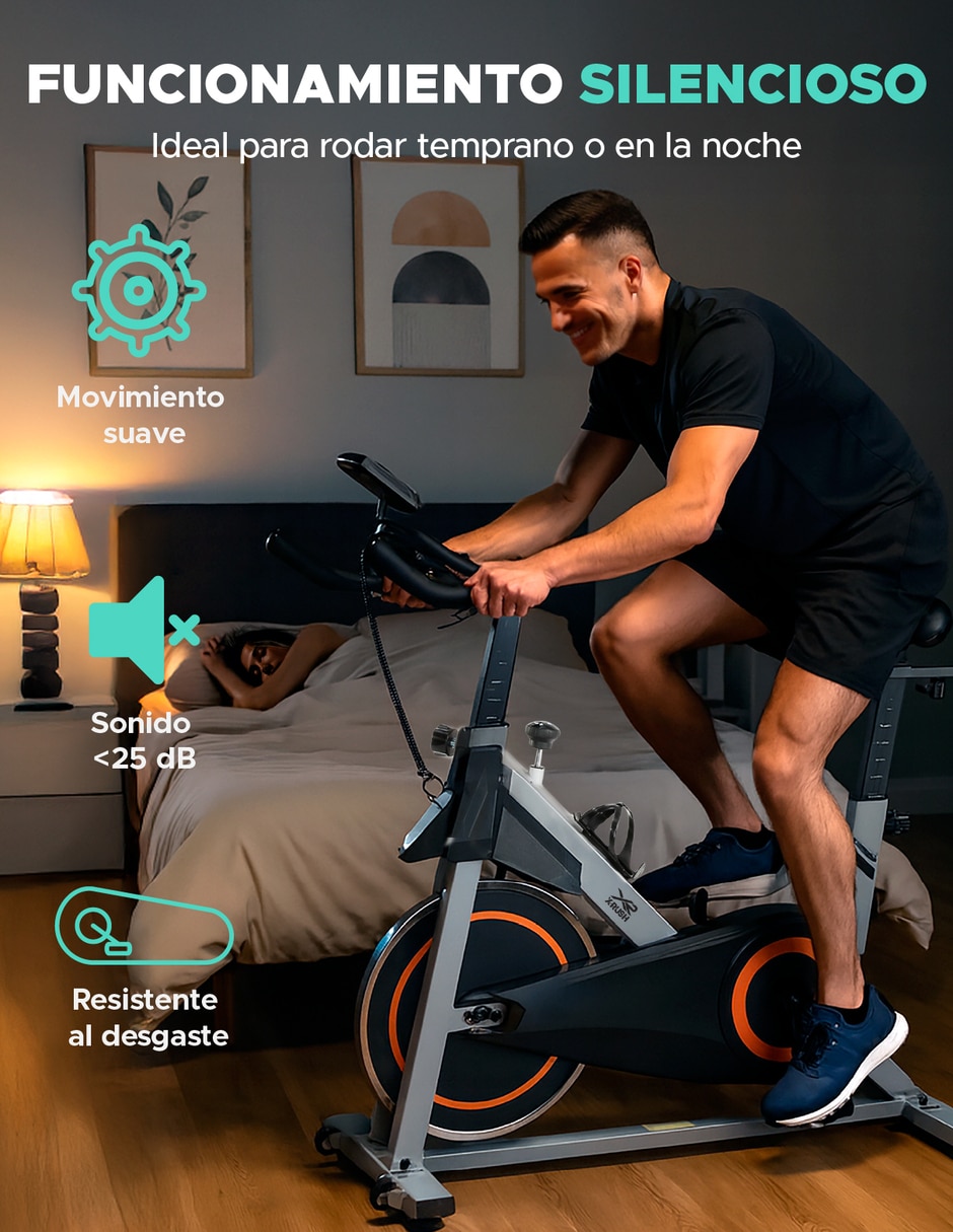 Bicicleta de spinning modelo Strider de hierro 4