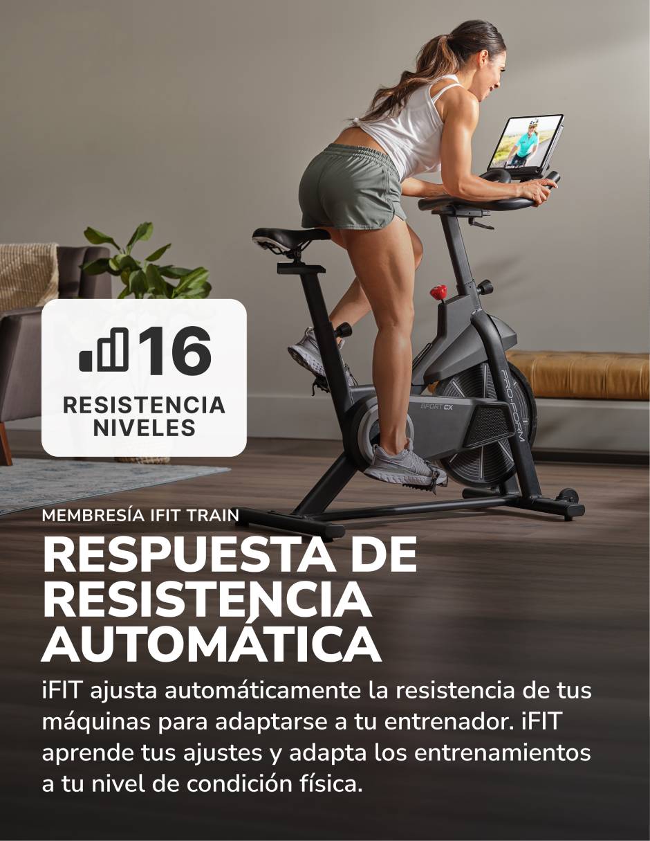 Bicicleta spinning Sport CX de acero 3