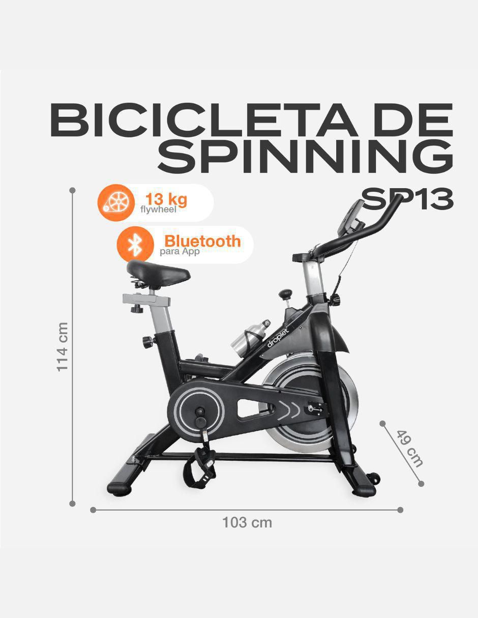 Bicicleta fija Droplet modelo SP13 de acero