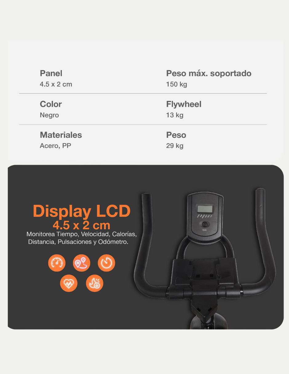 Bicicleta fija Droplet modelo SP13 de acero