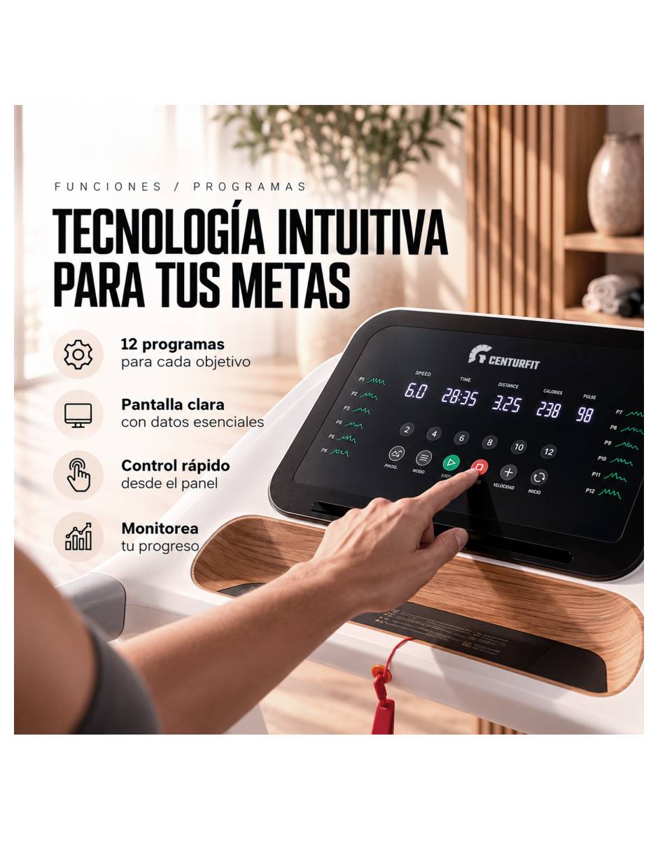 Caminadora casera MKZ-Camia7 plegable 2