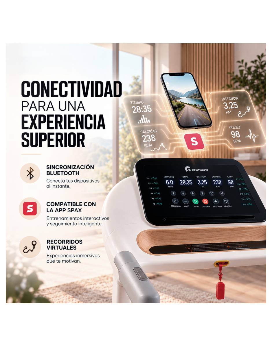 Caminadora casera MKZ-Camia7 plegable 4