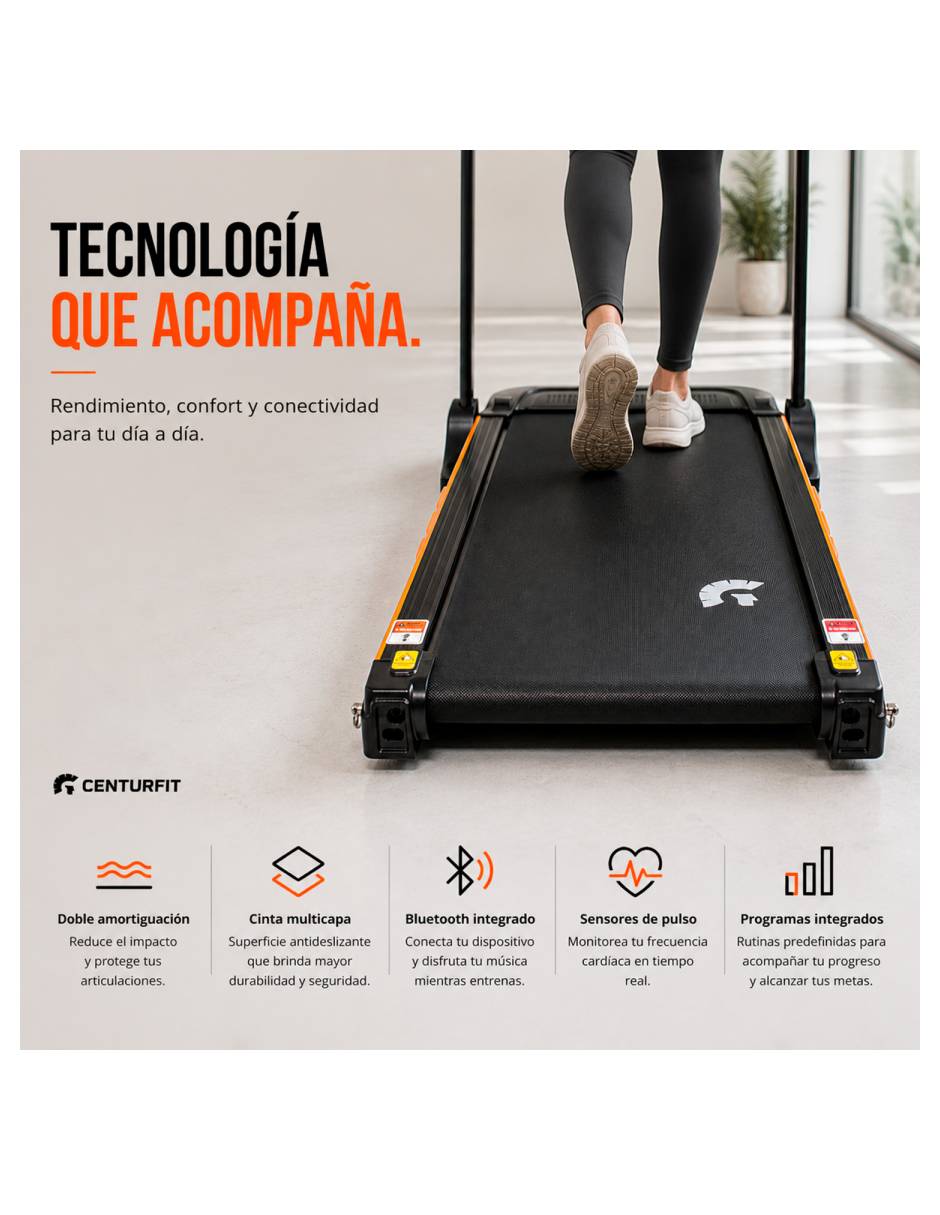 Caminadora semiprofesional mkz-cami3310 plegable