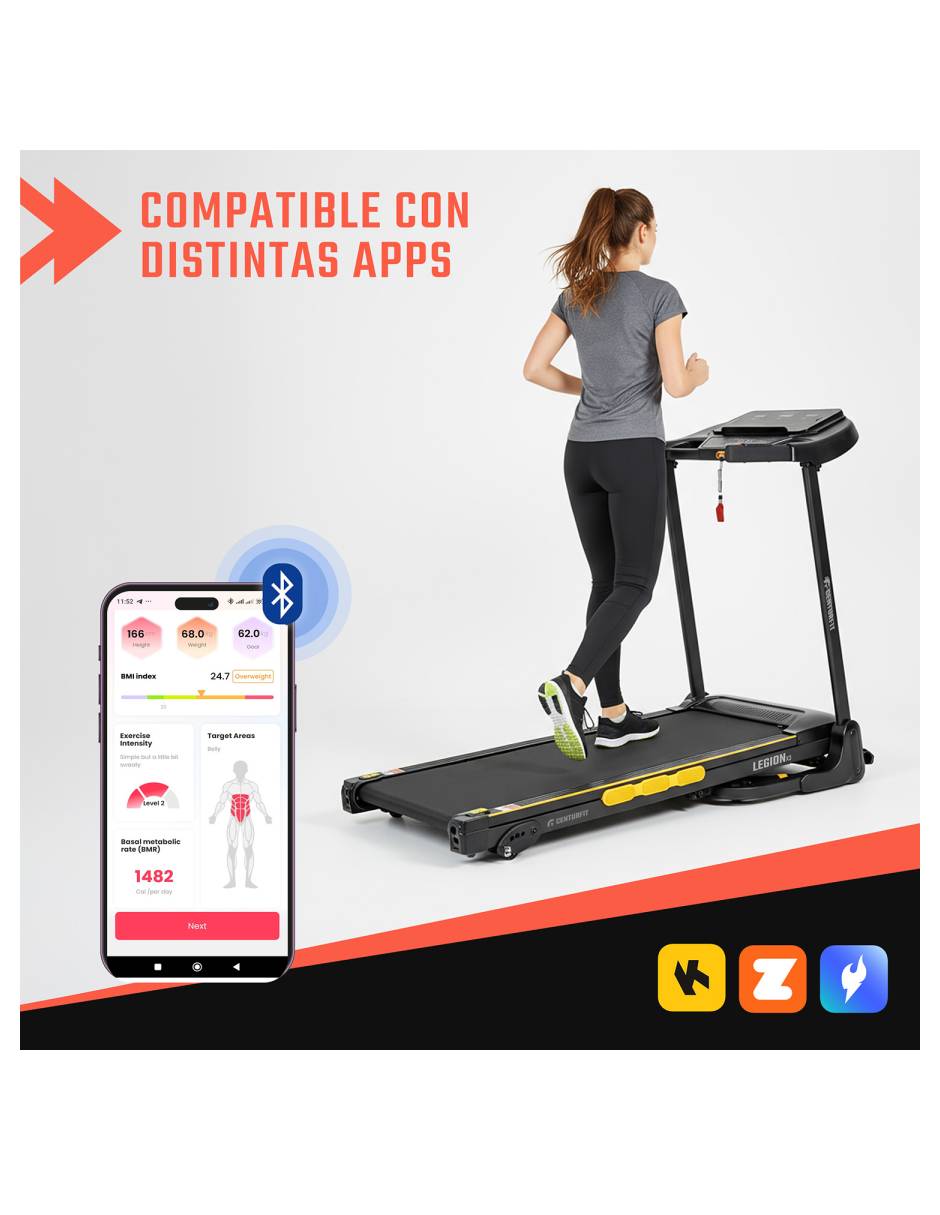 Caminadora semiprofesional mkz-cami3310 plegable