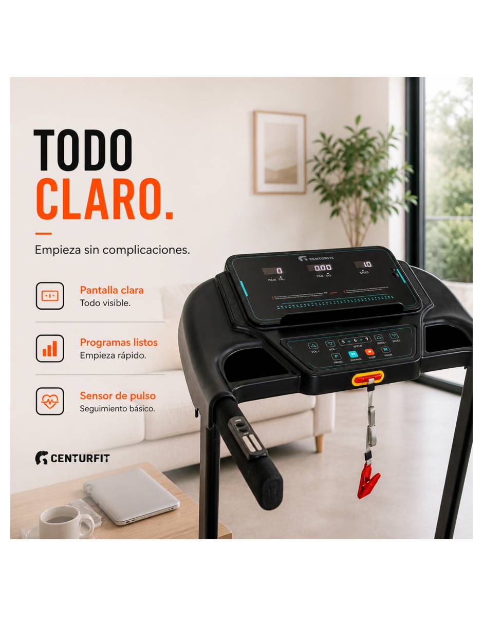 Caminadora semiprofesional mkz-cami3310 plegable