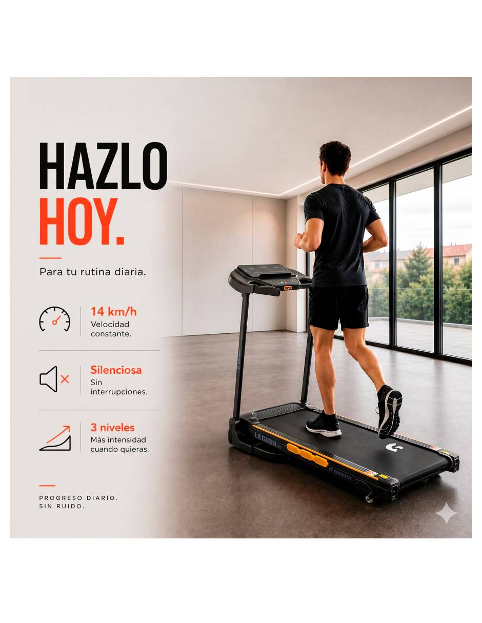 Caminadora semiprofesional mkz-cami3310 plegable 6