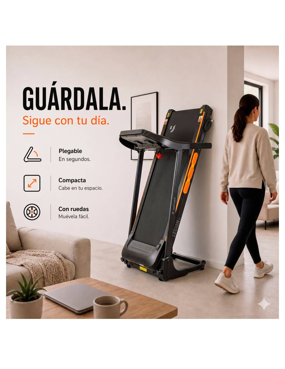 Caminadora semiprofesional mkz-cami3310 plegable