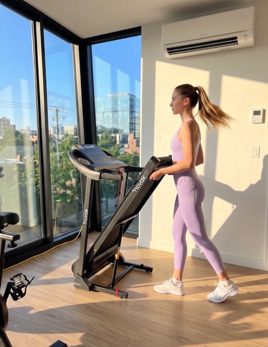 Caminadora profesional novak pro elemental plegable 4