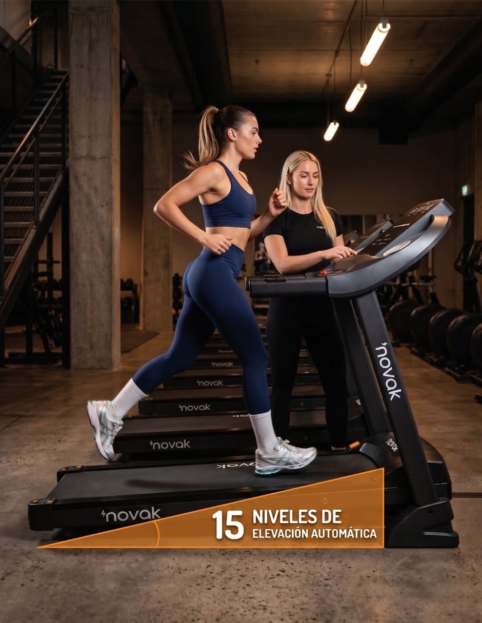 Caminadora profesional novak pro elemental plegable 7