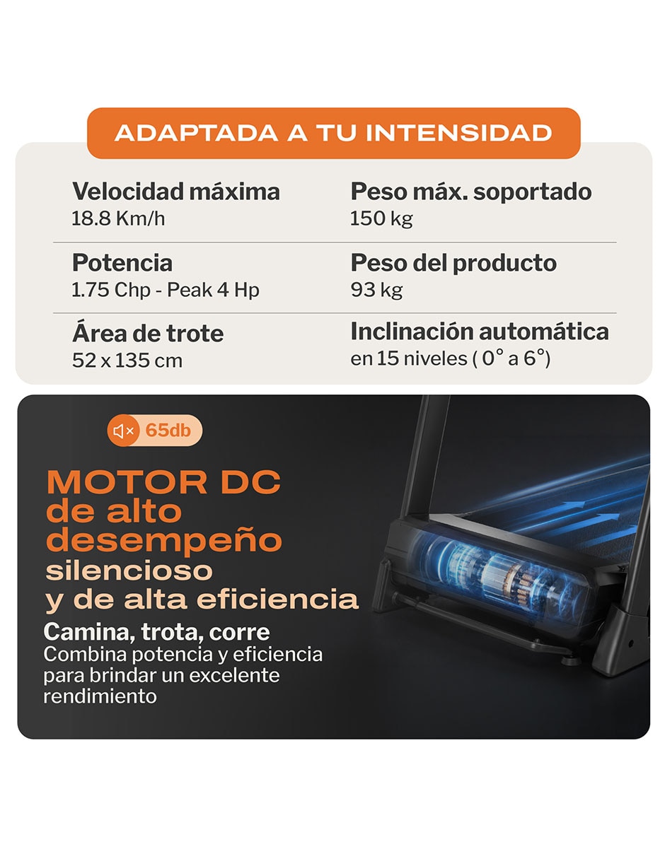 Caminadora profesional RN920 plegable 5