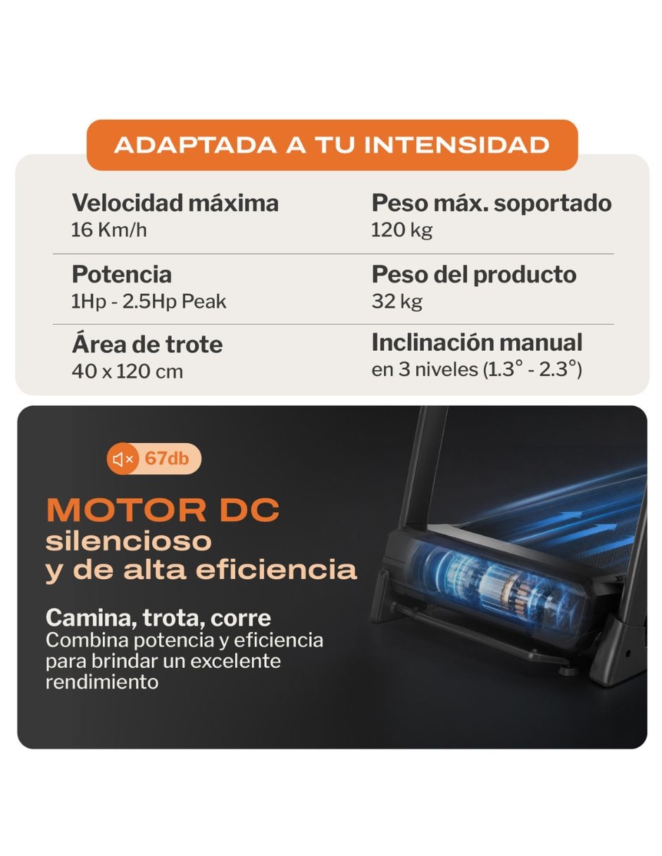 Caminadora profesional RN420 plegable