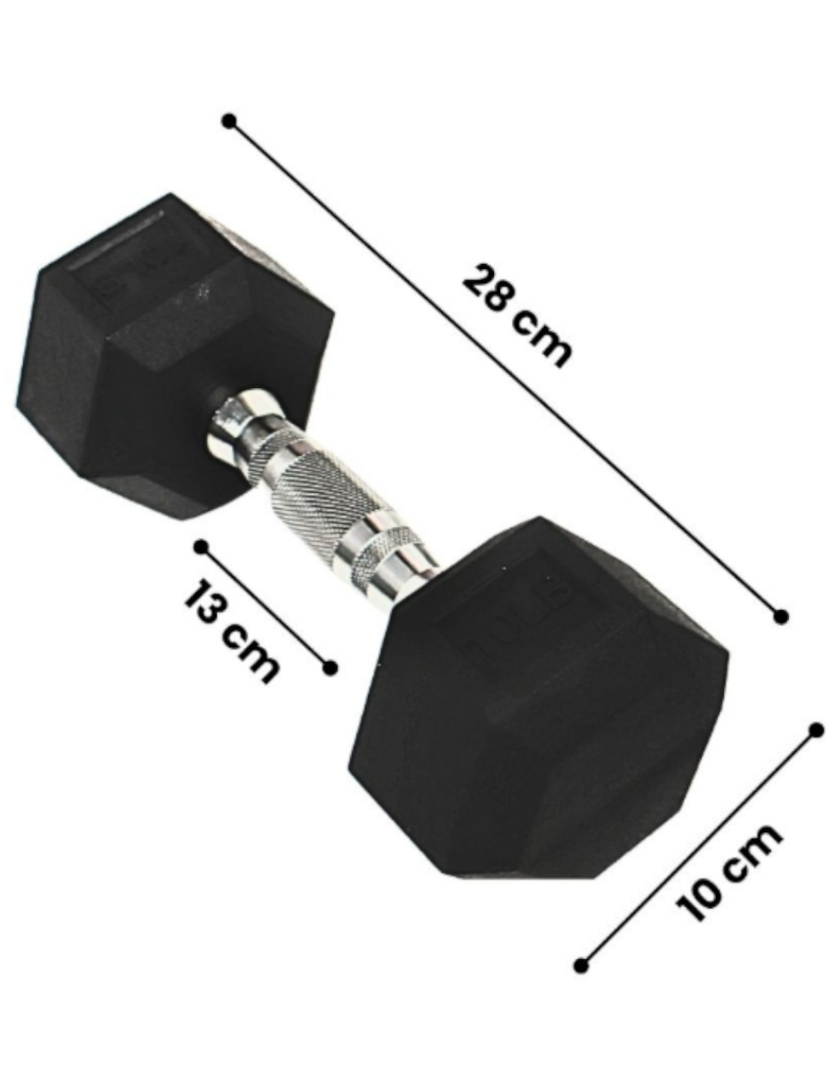 Set mancuernas de peso fijo 5 kg 2 piezas 7