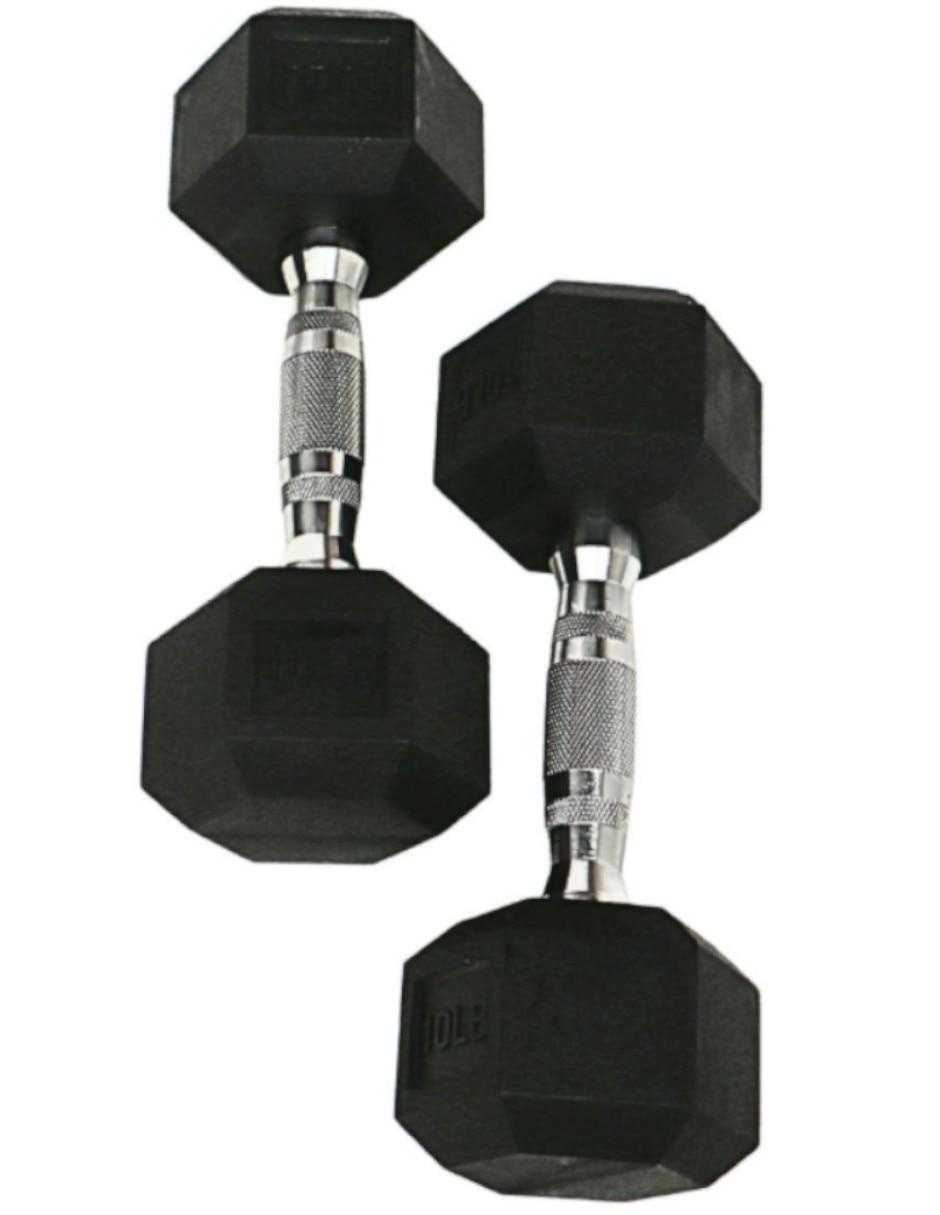 Set mancuernas de peso fijo 5 kg 2 piezas 2