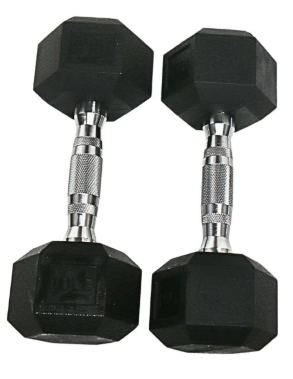 Set mancuernas de peso fijo 5 kg 2 piezas 6