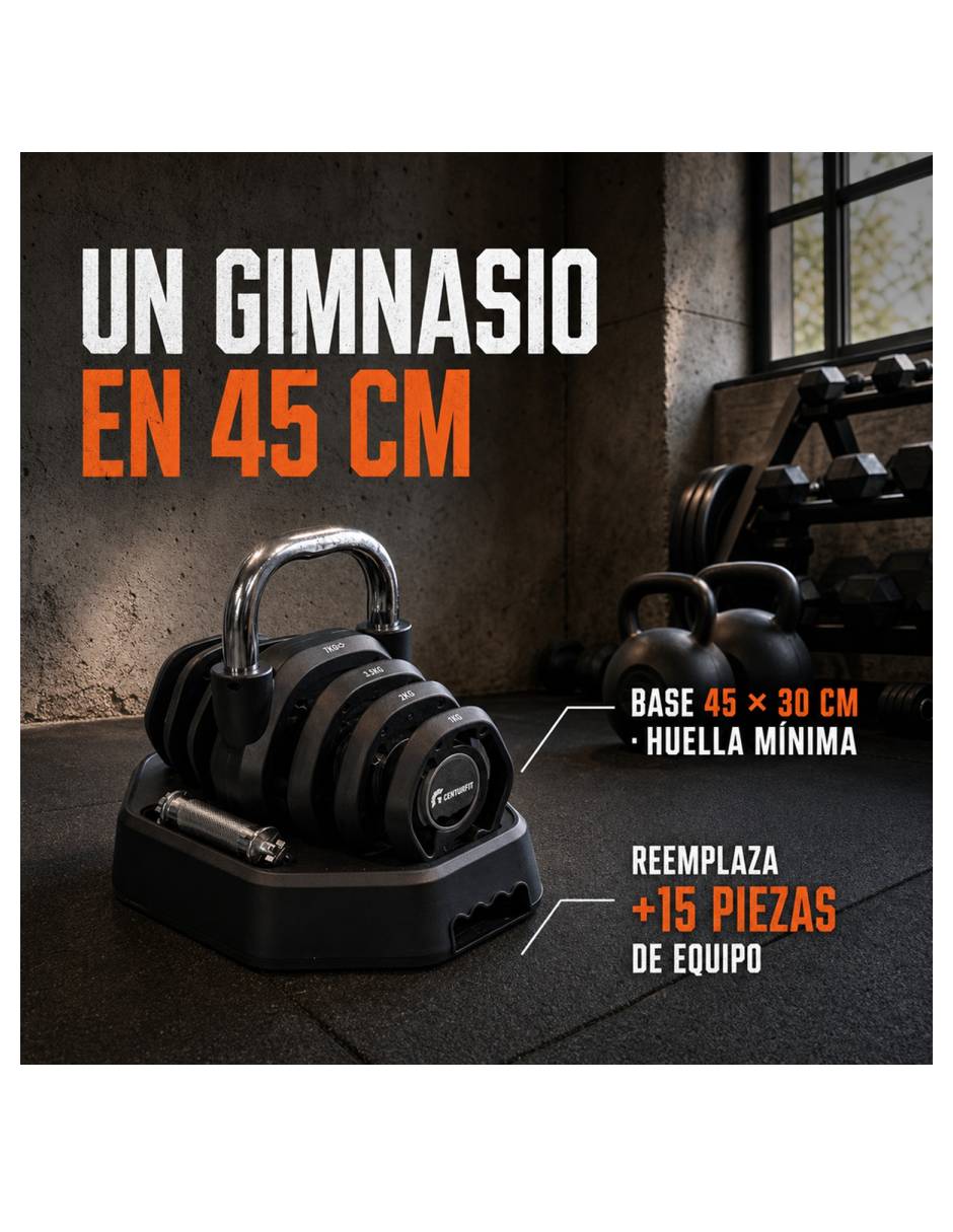 Set mancuerna de peso fijo 20 kg 11