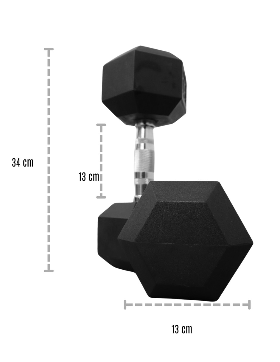 Mancuerna de peso fijo 13.6 kg 2 piezas 4
