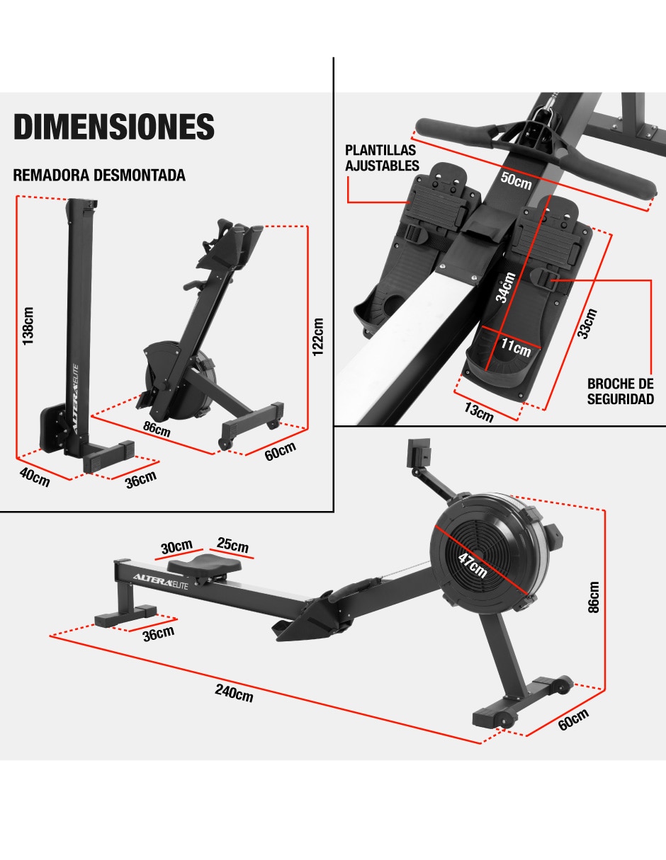 Remadora de aire Com-Rower 8