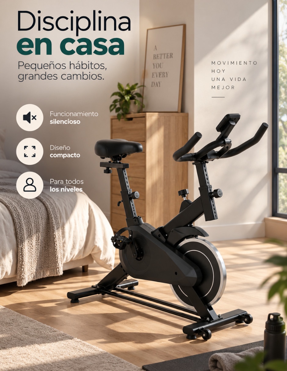 Bicicleta fija modelo de Acero 4