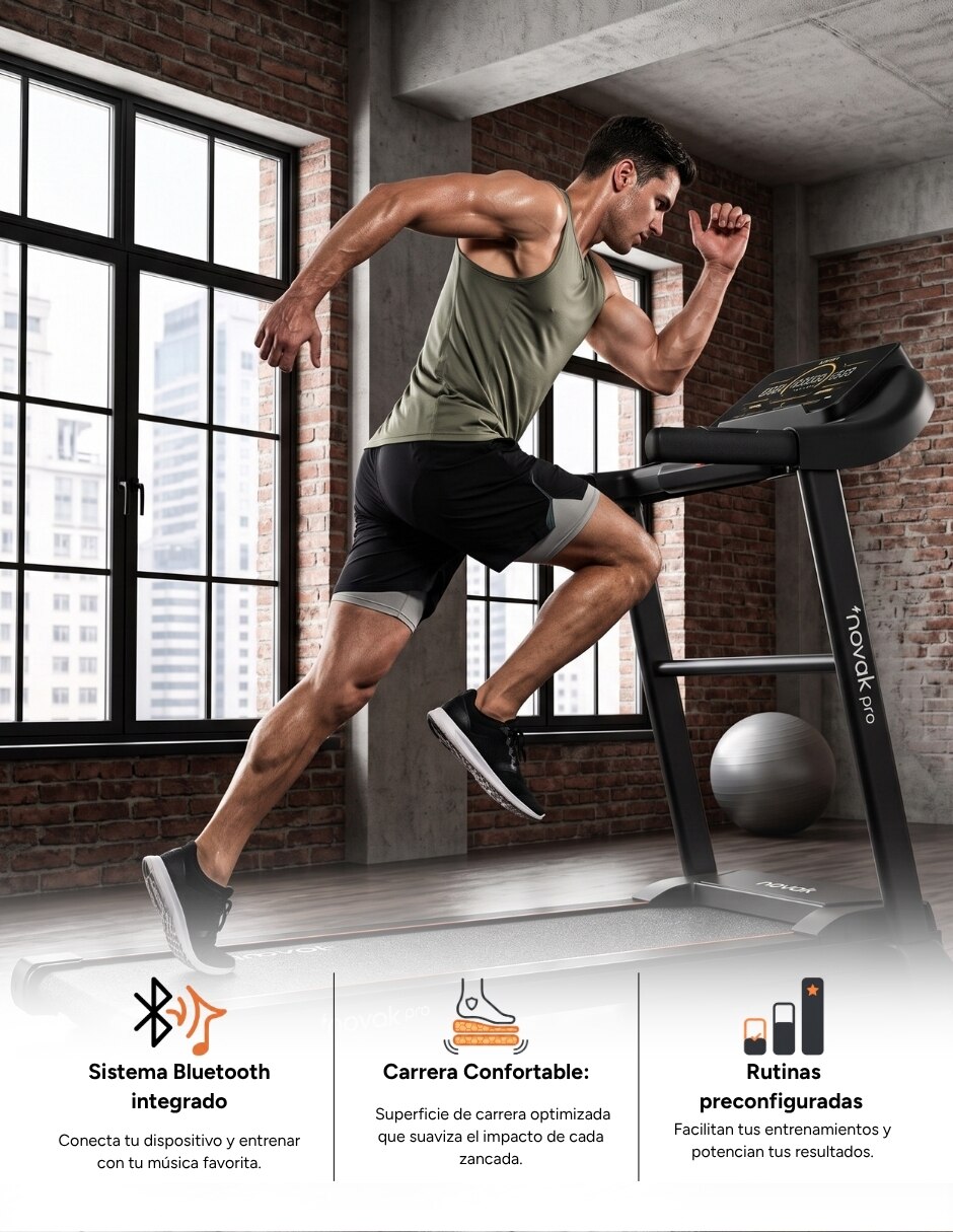 Caminadora novak sprint plegable 2