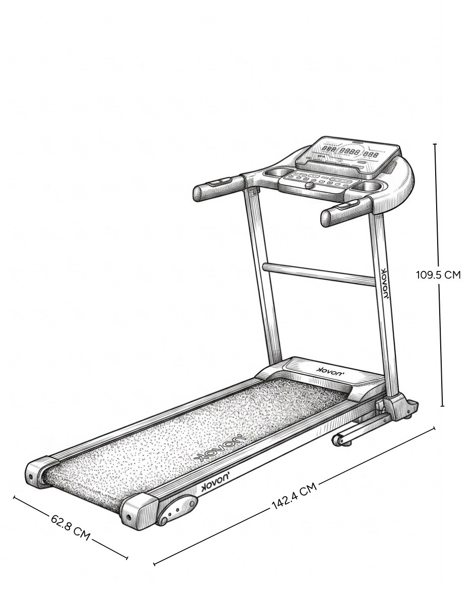 Caminadora novak sprint plegable 9
