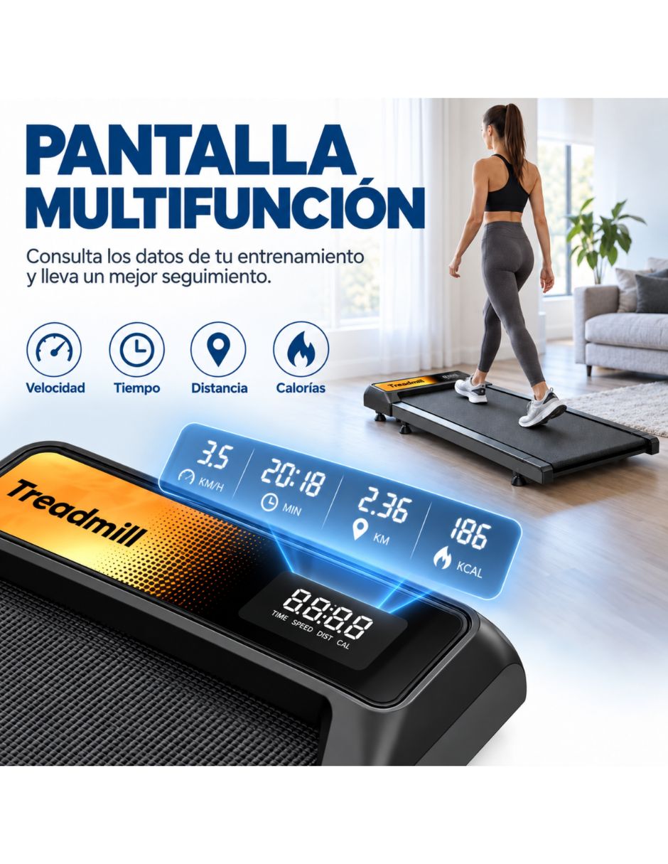 Caminadora eléctrica Walking pad portátil 3