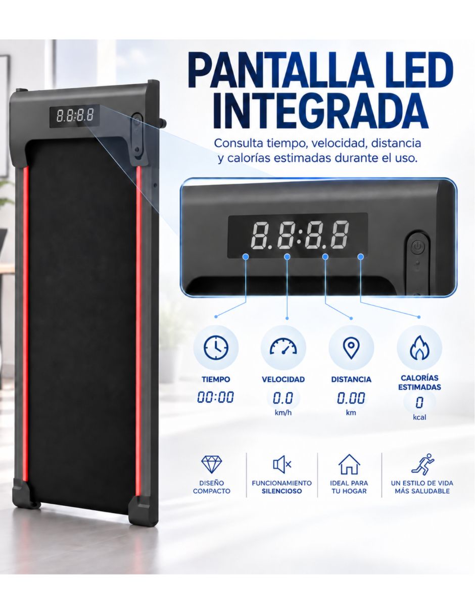Caminadora eléctrica Walking pad portátil 2