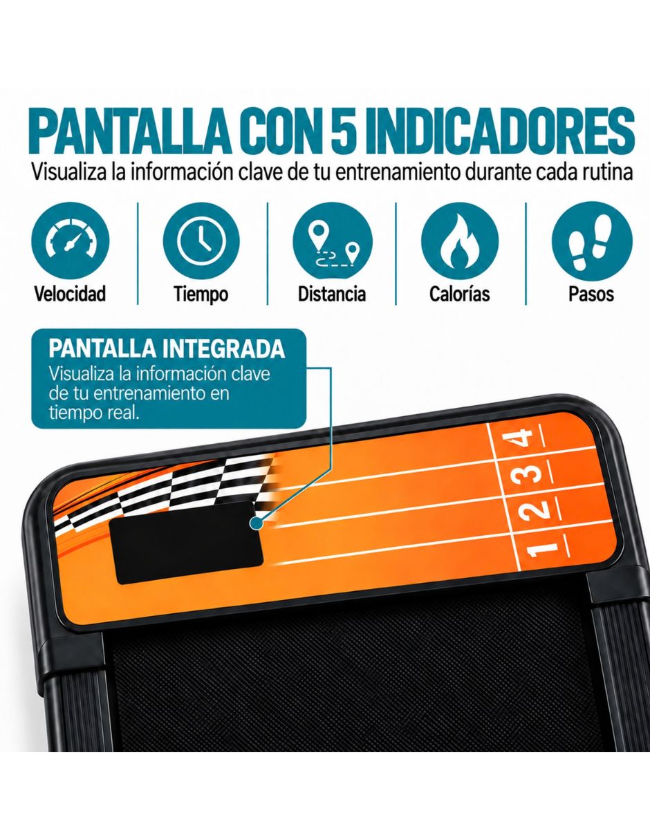 Caminadora eléctrica Walking Pad con asa portátil 5