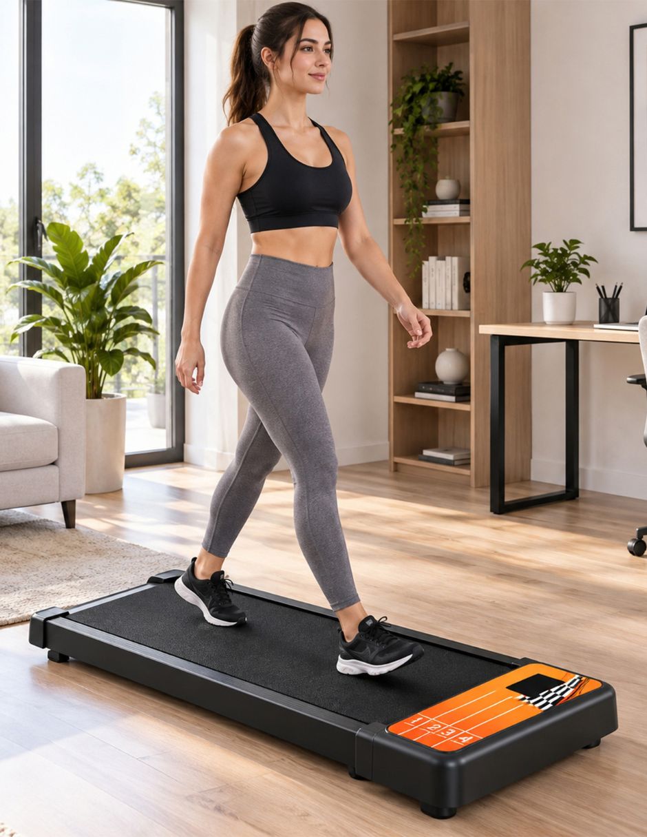 Caminadora eléctrica Walking Pad con asa portátil 6