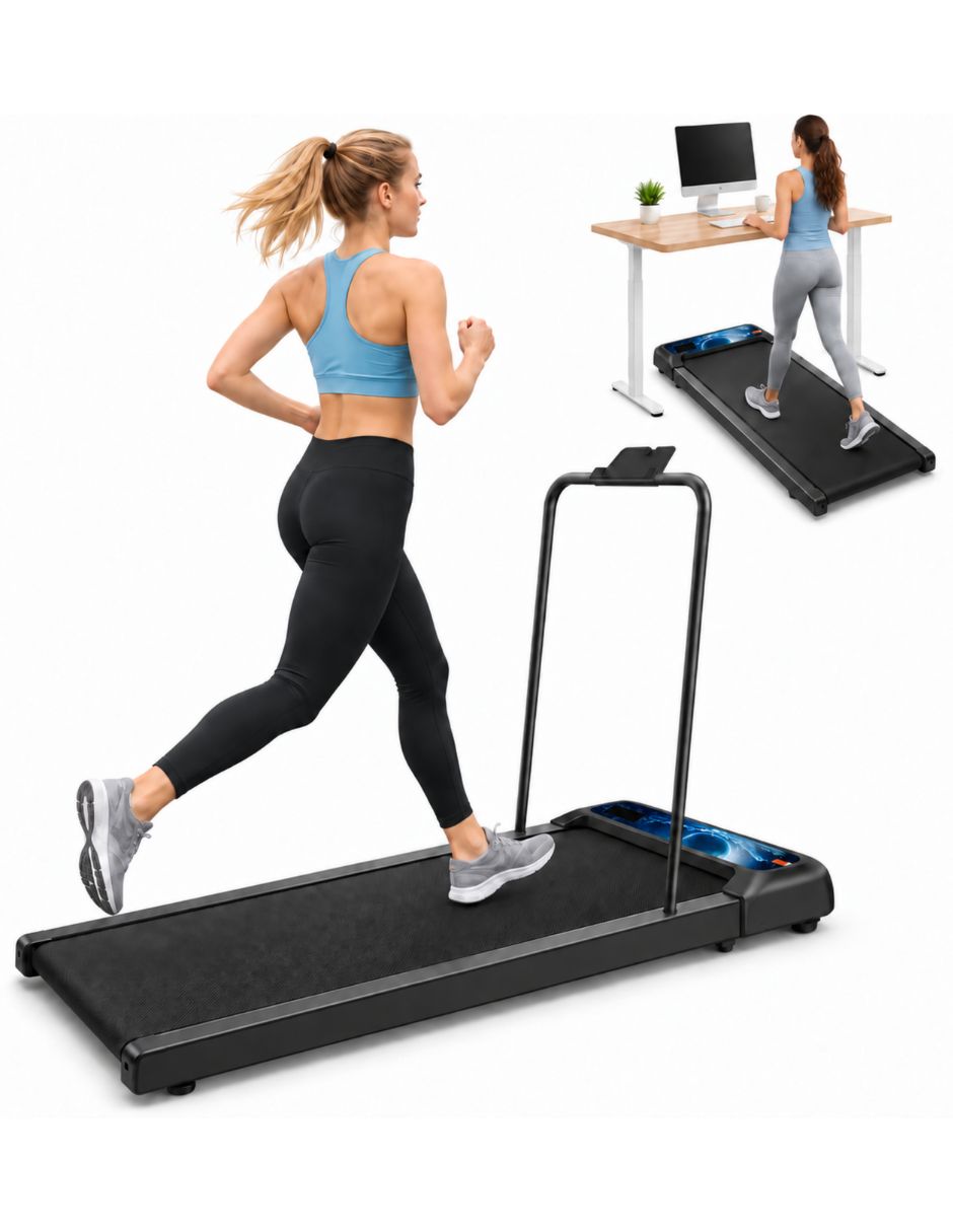 Caminadora casera eléctrica Walking pad portátil con Asa plegable