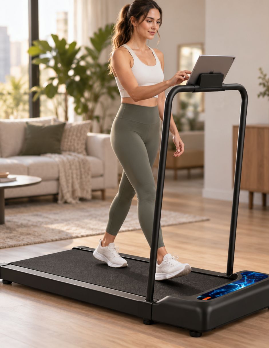 Caminadora casera eléctrica Walking pad portátil con Asa plegable 5