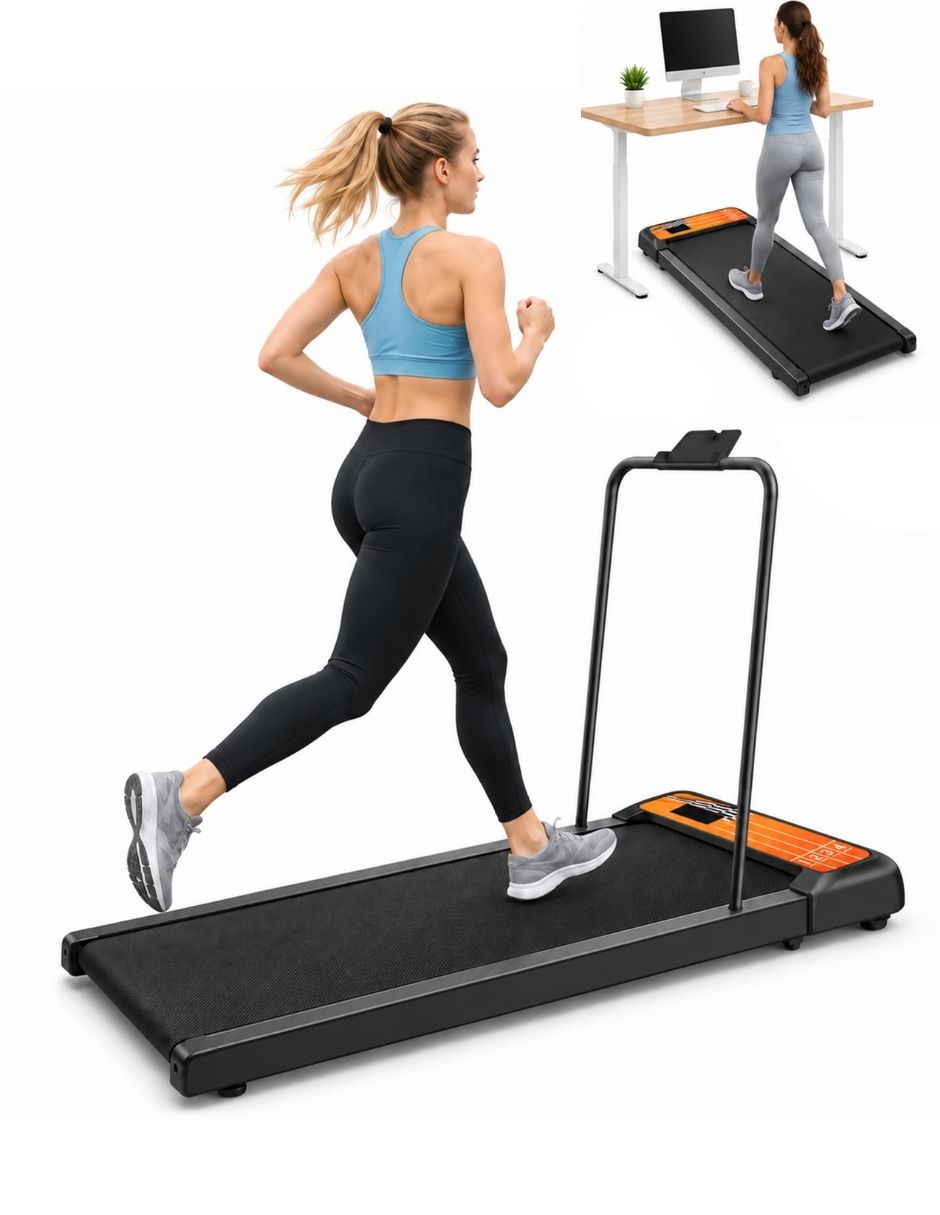 Caminadora casera eléctrica Walking Pad con asa portátil plegable